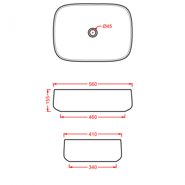 Artceram COGNAC Раковина 56x41 см, без отв., настольная Quadro, цвет: avio