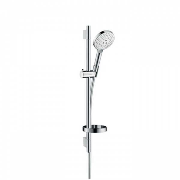 Hansgrohe Raindance Select S Душевой набор: штанга 65см., ручной душ 120, 3jet (Rain, RainAir, WhirlAir), мыльница, шланг, цвет: белый/хром
