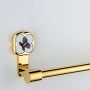 THG CAPUCINE MAUVE DECOR OR Полотенцедержатель 30см., декор лиловый, цвет: полированное золото