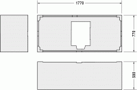 Опора из стиропора для ванны Duravit Darling New, 177x77