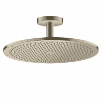 Axor ShowerSolutions Верхний душ, Ø 350мм, 1jet, с держателем 100мм, потолочный монтаж, ½’, цвет: шлифованный никель