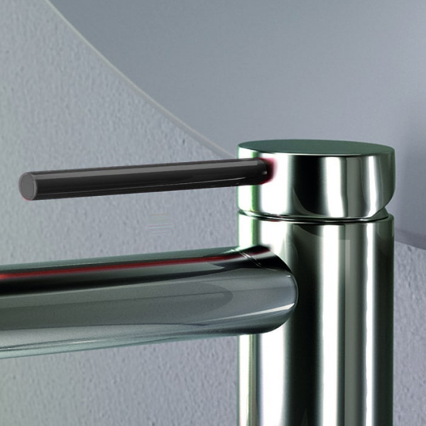 Gattoni Circle Two Накладка на ручку смесителя для ванны и душа, цвет: Nero Opaco