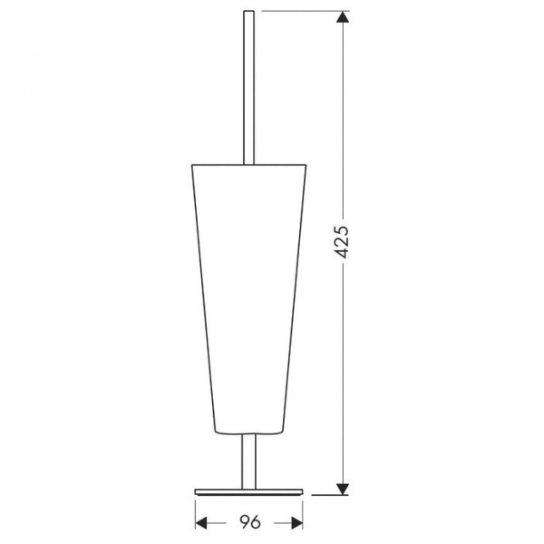 Axor Starck Ершик металлический, напольный, цвет: хром