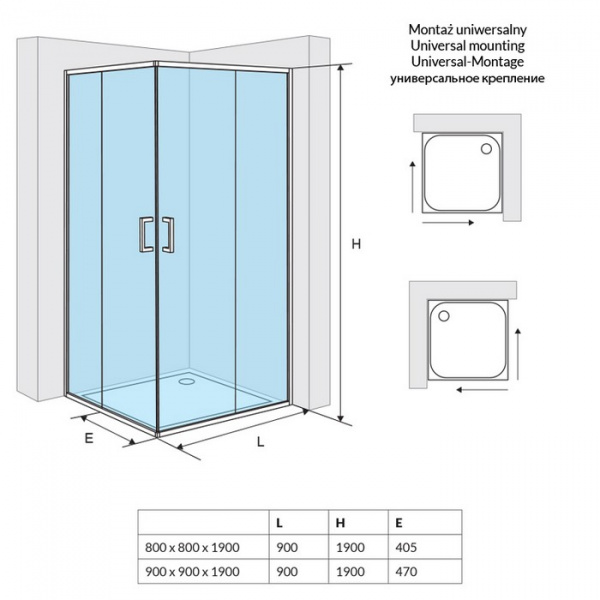 Ограждение EXCELLENT Серия 201 90х90 (квадрат)