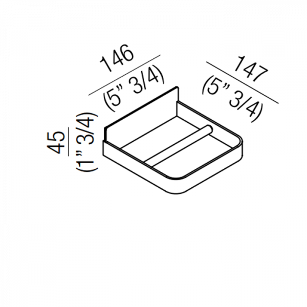 Agape Memory Держатель т/б, подвесной, цвет: глянец