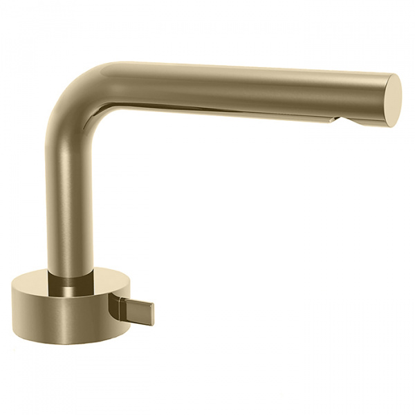 Fantini AF/21 Смеситель для раковины, 1 отв., излив: 155 мм, цвет: Matt British Gold PVD