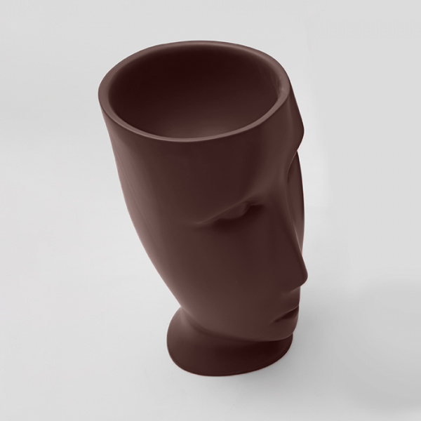 Kerasan Artwork Раковина 45х51х94.5 см, без отв., свободностоящая &quotMOLOCO&quot, слив в стену, цвет: Borgogna matt