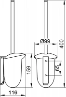 Ершик Keuco Cleo 03864