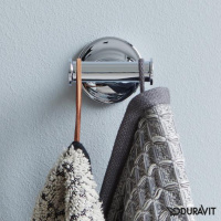 Duravit Starck T Двойной крючок, подвесной, цвет: хром