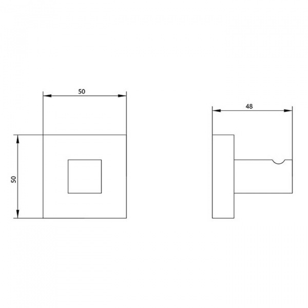 Bongio Domino Крючок подвесной, цвет: хром