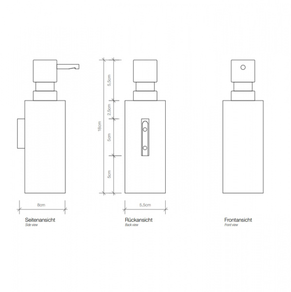 Decor Walther Mikado WSP Дозатор для мыла, подвесной, цвет: золото матовое