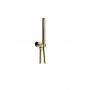 Fantini Venezia Душевой набор: ручная лейка FIT, шланг 150 см, держатель для ручной лейки, цвет: Matt British Gold PVD