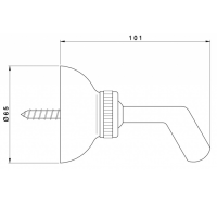 Nicolazzi Doccia Держатель ручного душа, цвет: хром