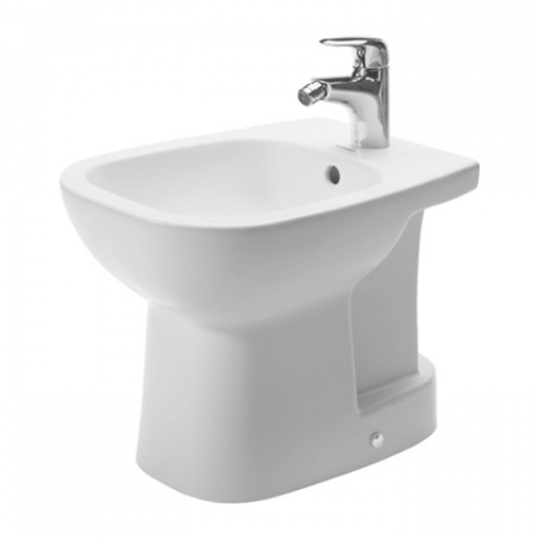 Duravit D-Code Биде напольное с перел., с 1 отв. под смес., 35.5x52.5см, Цвет: Белый