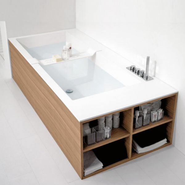 Antonio Lupi Biblio Ванна прямоугольная пристенная, (4стороны) 200х90х53.5см