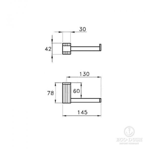 Stella Casanova Держатель туалетной бумаги подвесной 1033 цвет: хром