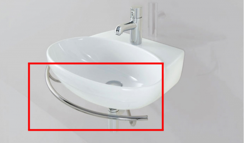 AZZURRA CLAS Держатель полотенца 65-75 см с креплением, цвет хром