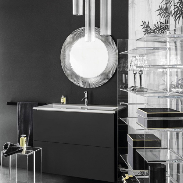 Laufen Kartell Зеркало круглое d=78см, настенное, без подсветки, цвет: серебряный