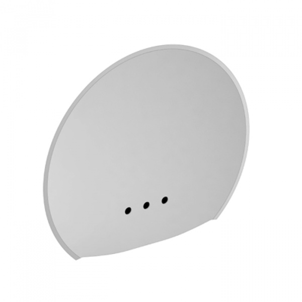 Devon&Devon Kalos Раковина 78.6х22.1х54.2 см, без отв., из WHITE TEC, с донным клапаном, с колонной, фурнитура светлое золото, цвет: белый