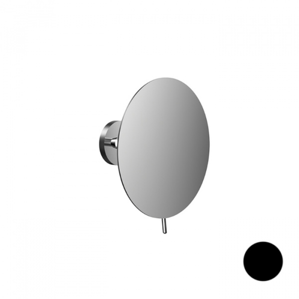 EMCO Pure Зеркало косметическое, Ø190мм, одинарный, 3x кратное увеличение, подвесной, цвет: черный