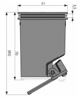 Гидрозатвор комбинированный для APZ-S12 для желоба APZ13, арт.P145