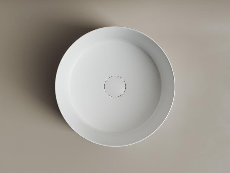 Умывальник чаша накладная круглая (цвет Белый Матовый) Element 358*358*137мм Ceramica Nova белый матовый CN6032MW