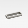 Armani Roca Island Полочка из профиля/полотенцедержатель 39.4см, подвесная, цвет: brushed steel