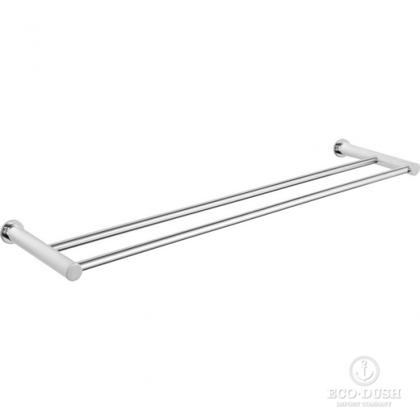 CISAL Xion Полотенцедержатель двойной  60 см, подвесной, цвет: нержавеющая сталь