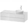 Duravit White Tulip Тумбочка подвесная 40.8x130x55 см, раковина, 2 ящика, цвет: белый высокоглянцевый