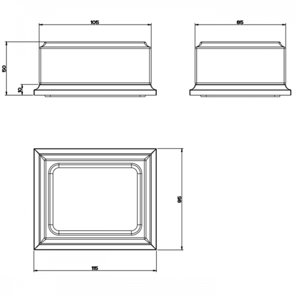 Gessi Eleganza Мыльница настольная, цвет: хром/белый