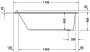 Ванна акриловая Duravit Starck 170x70 прямоугольная, встраиваемая