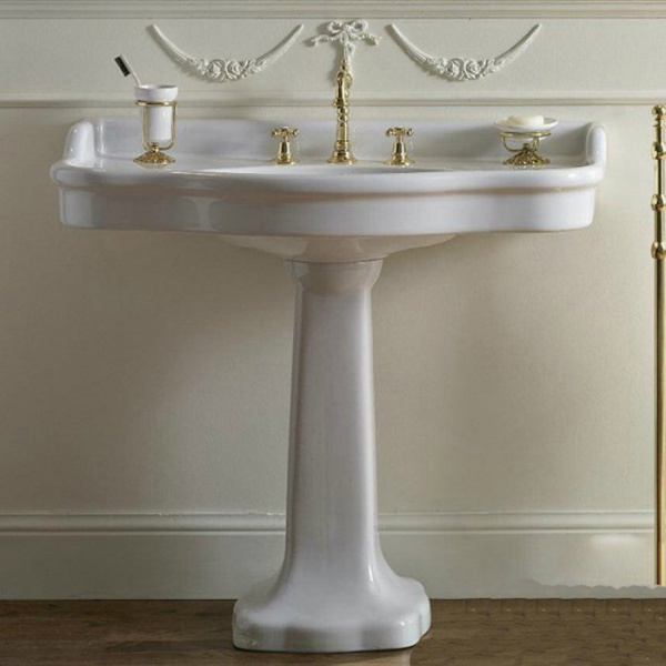 Sbordoni Palladio Раковина 100х55х77.5 см, 1 отв., цвет: белый/глянцевая латунь