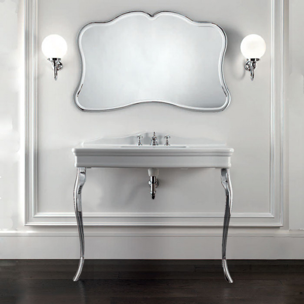 Devon&Devon Colette Декоративная структура 109х37см, с раковиной на 3 отв., цвет ножек: хром