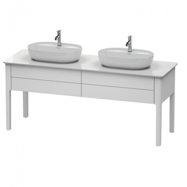 Duravit Luv База напольная для двух раковин 74.3x178.8x57см, 2 выдв.ящика, со столешницей каменной, цвет: белый