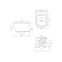 Artceram A16 Унитаз подвесной, 52,5х36см, безободковый, с крепежом, цвет: arancio cammeo