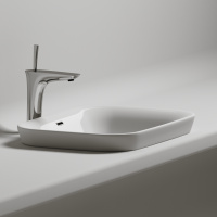 Умывальник прямоугольный встраиваемый сверху в столешницу Element 580*400*150мм Ceramica Nova белый 