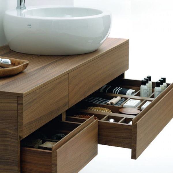 Laufen Alessi One Тумба с раковиной, 120х50х33см, с 4 выдвиж. ящиками, DX, цвет: орех