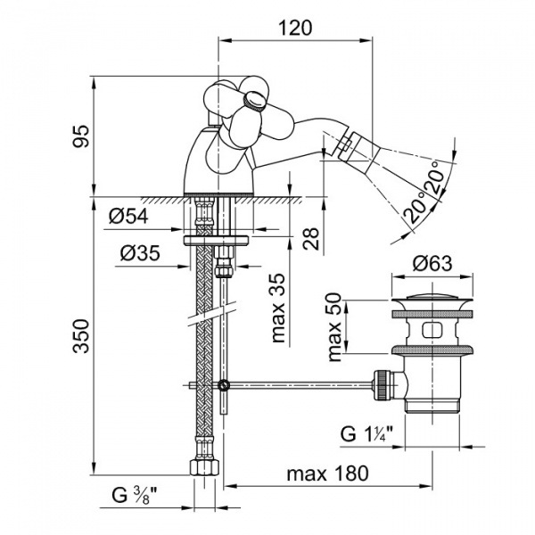 Fantini I Balocchi Смеситель для биде, 1 отверстие, цвет: белый матовый