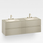 Armani Roca Baia Тумба подвесная с 2 раковинами, 179.4х59х61см с 4 ящиками, со столешницей, цвет: greige