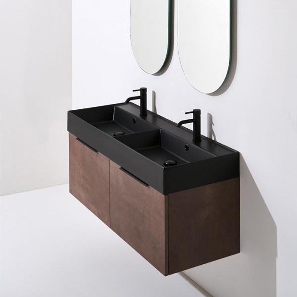 SIMAS AGILE Тумба подвесная 120x46xh40 см, для раковины AG121D.., 1 ящик, ручка матовый хром, цвет: ROCCIA