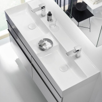 Burgbad Yumo Комплект подвесной мебели 131x47x64 см, цвет: белый