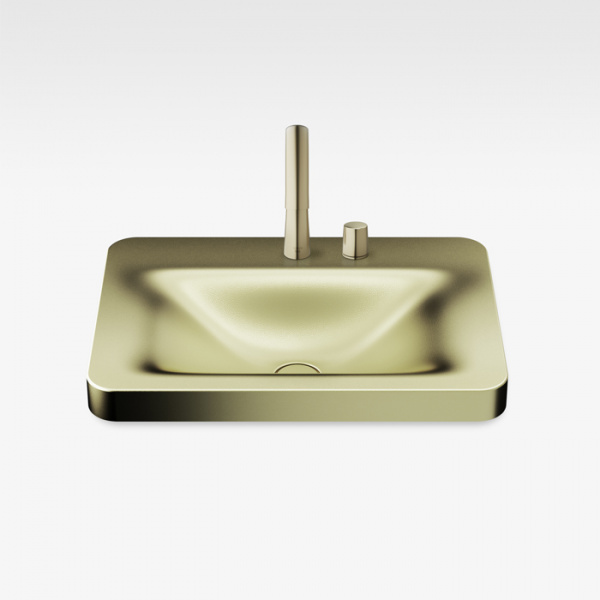Armani Roca Baia Раковина 66x47 см, 2 отв., встраиваемая сверху, цвет: shagreen matt gold