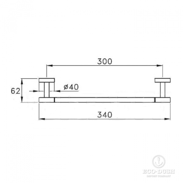 Stella Lucilla Полотенцедержатель подвесной 30 см 602/30 цвет: хром
