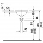 Duravit Architec Раковина 40 см, без отв., цвет: белый