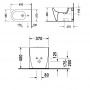 Duravit Биде напольное 63х37см, с 1 отв под смеситель, с креплением, цвет: белый