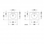 Duravit Darling New Раковина 63х52 см, 3 отв., цвет: белый