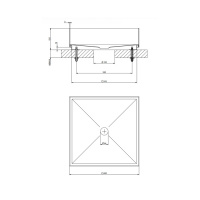 GESSI 316 Раковина 40x40 см., для установки на столешницу, без перелива, нержавеющая сталь, цвет: Black XL
