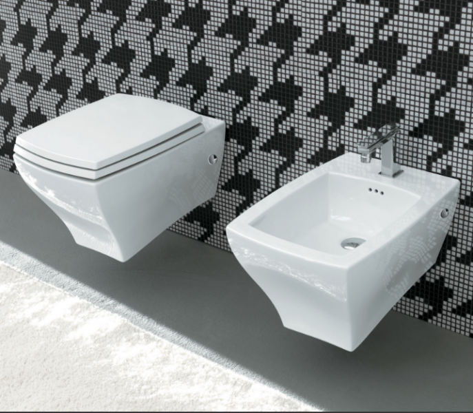 Artceram JAZZ Биде подвесное 54x36см c креплением, с 1 отв под смеситель .цвет: белый