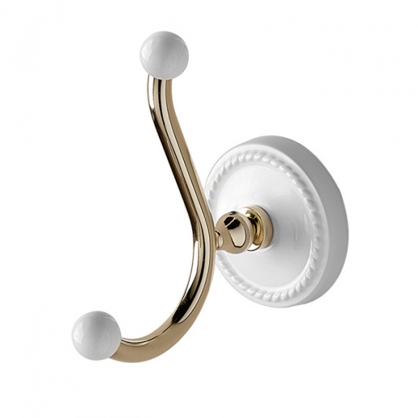 Devon&Devon Dorothy Вешалка-крючок подвесной, цвет: золото светлое/белый