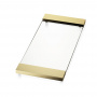 Decor Walther Classic Tab 37 Лоток универсальный 37x17см, прозрачное стекло, настольный, цвет: золото